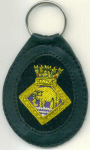 HMS GANGES - Leather Key Fob